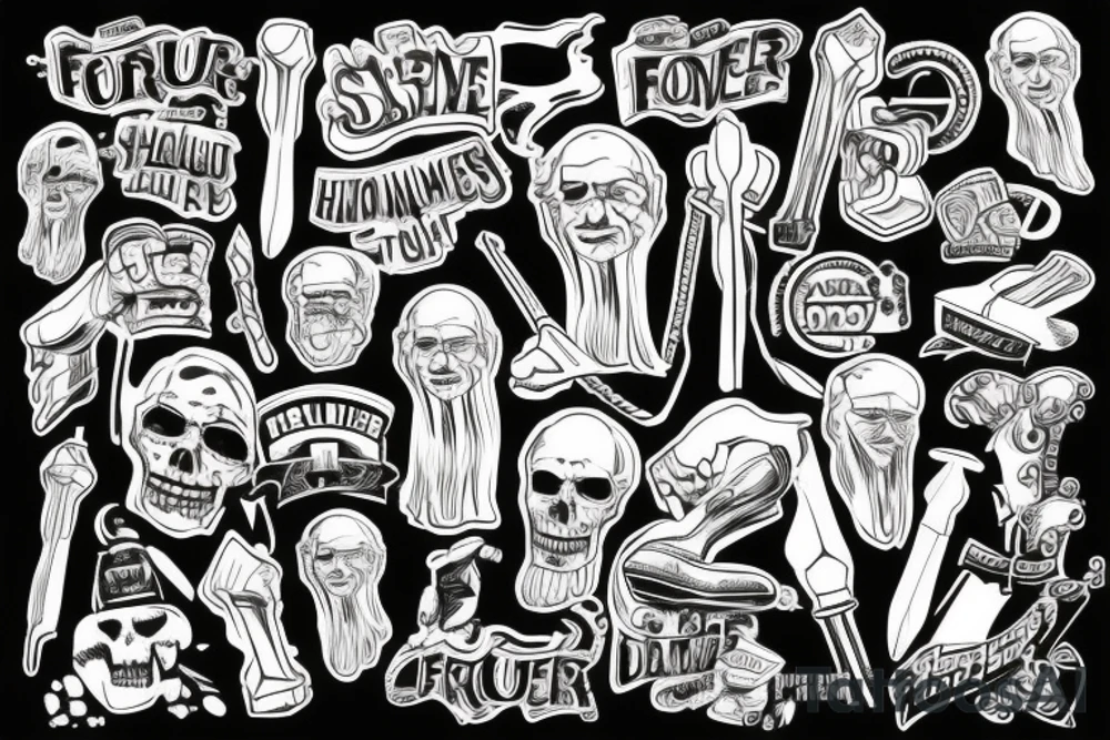 Forever suspicious hammer tattoo idea