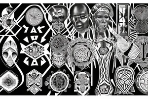 African decent born in Dallas Texas tattoo idea