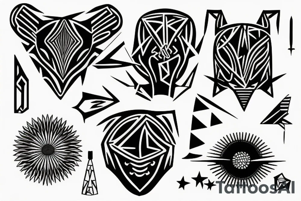 African decent born in Dallas Texas tattoo idea