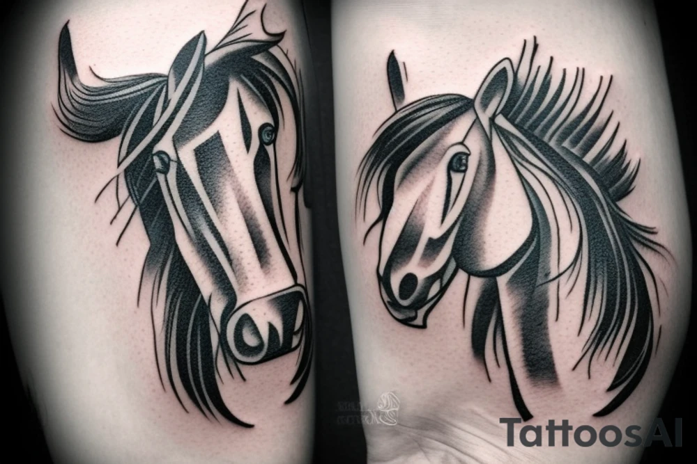 Chess horse on arm,small tattoo idea