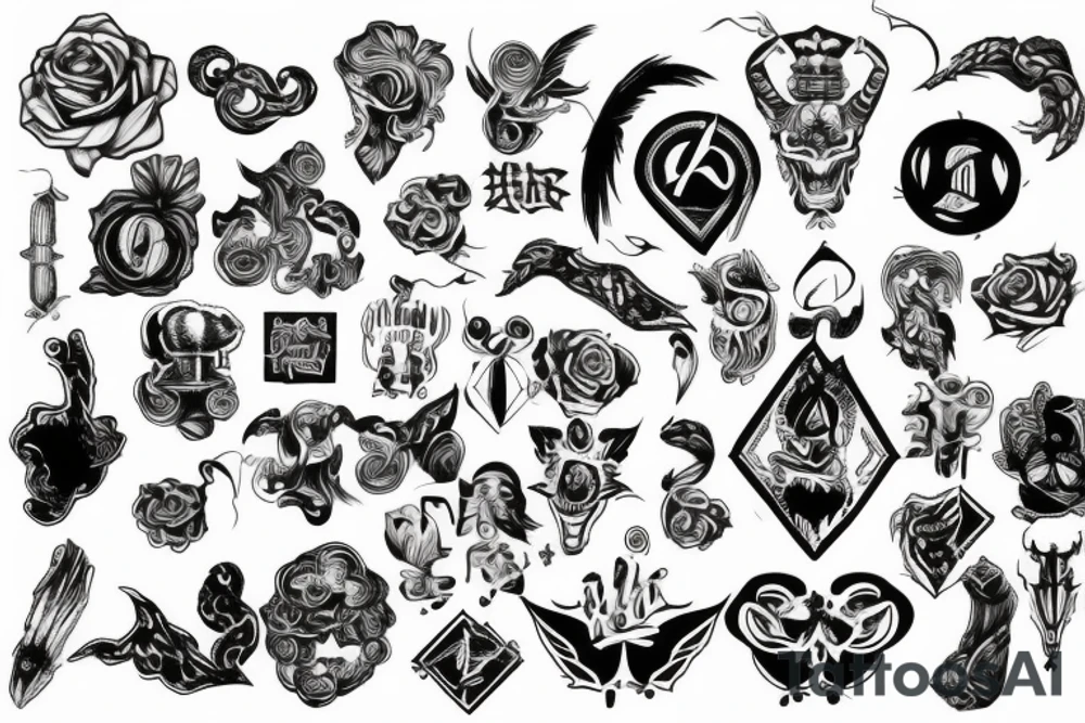 Symbol to bring intense luck tattoo idea