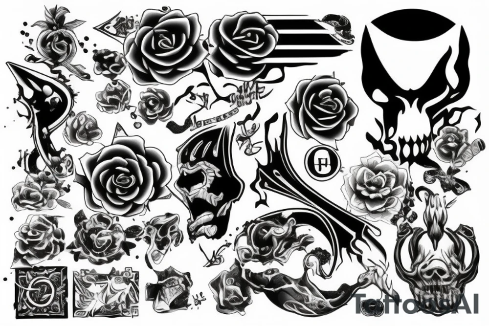 Symbol to bring intense luck tattoo idea