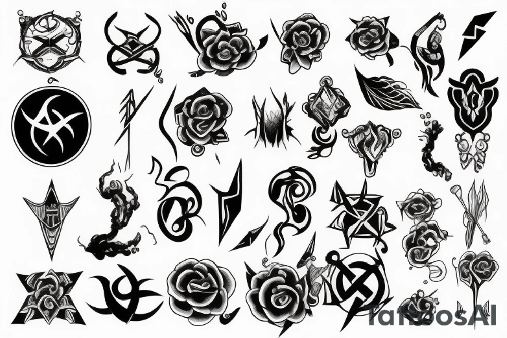 Symbol to bring intense luck tattoo idea
