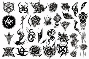 Symbol to bring intense luck tattoo idea