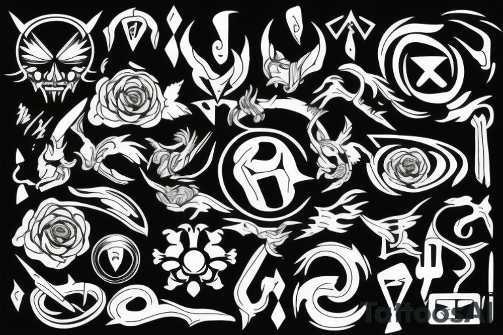Symbol to bring intense luck tattoo idea