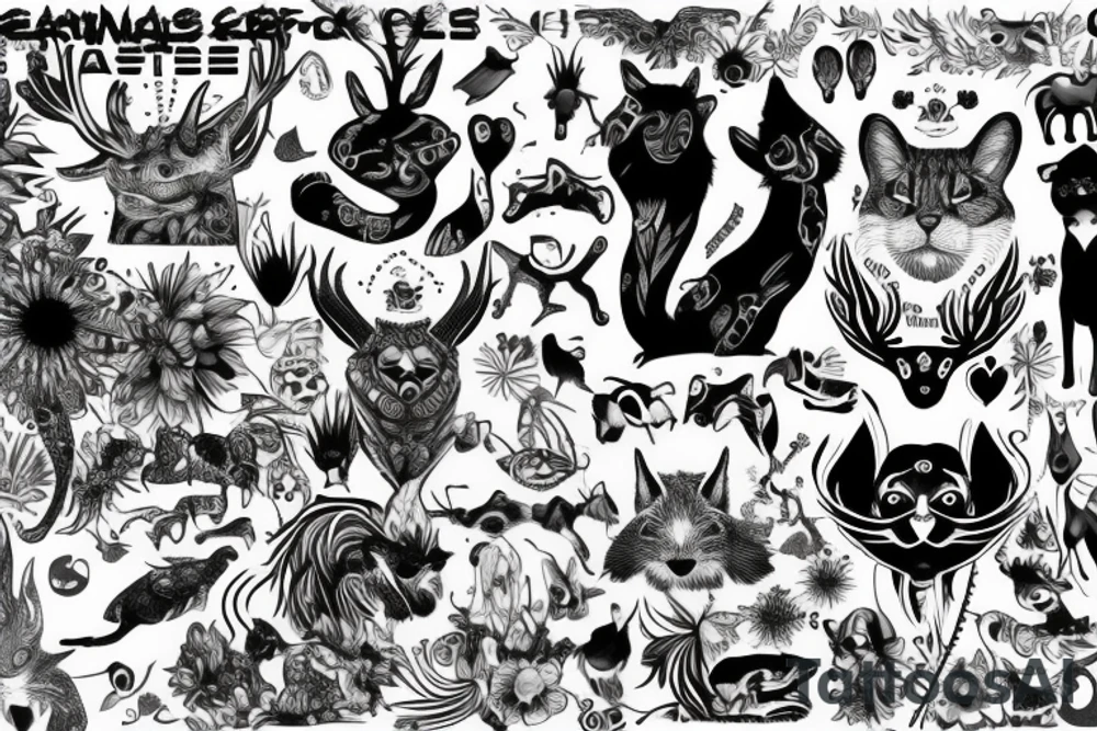 Animals tattoo idea