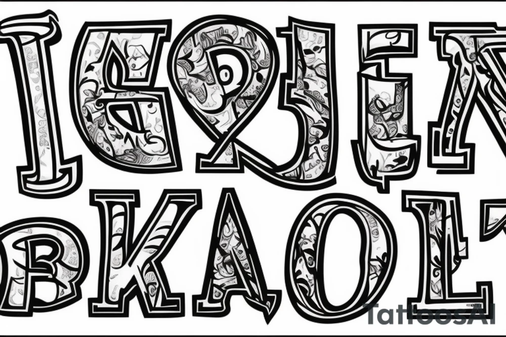 AJR initials tattoo idea