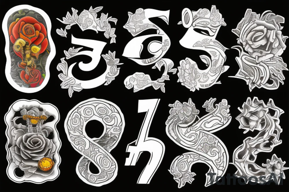 The number 7 tattoo idea