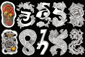 The number 7 tattoo idea