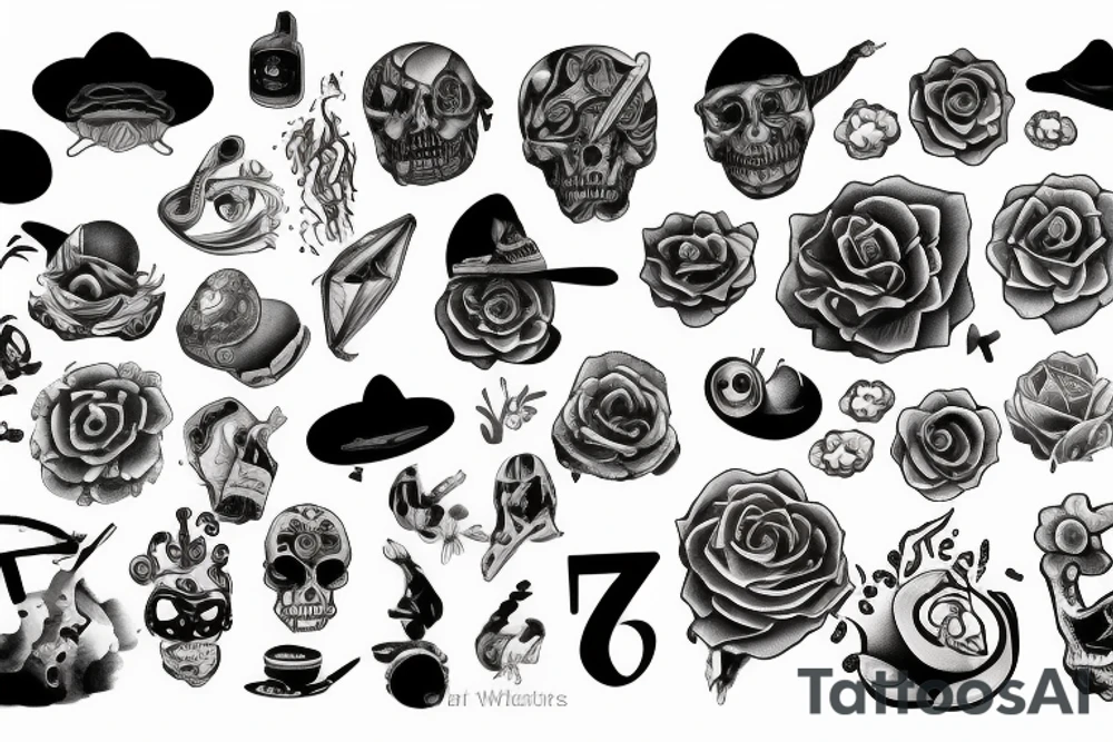 The number 7 tattoo idea