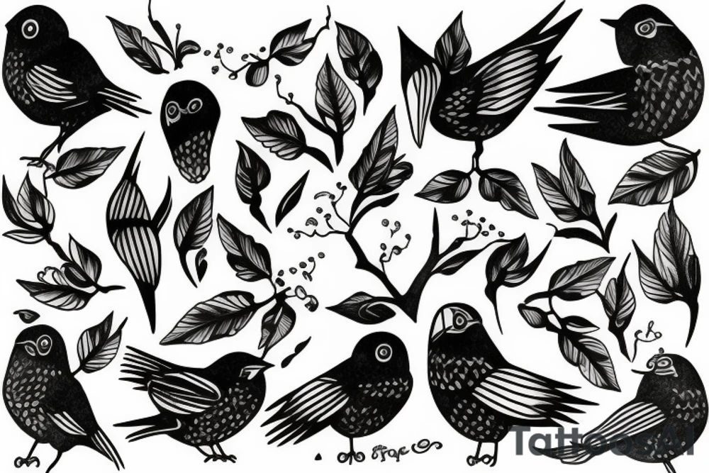 canary tattoo idea