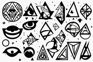 Planet coming out of broken head tattoo idea