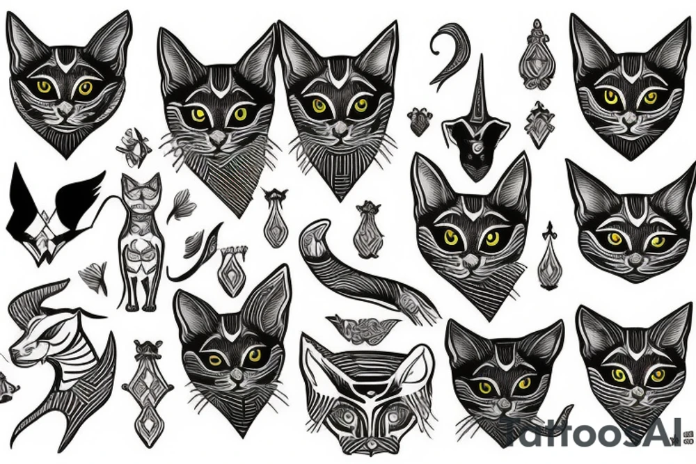 Bastet tattoo idea