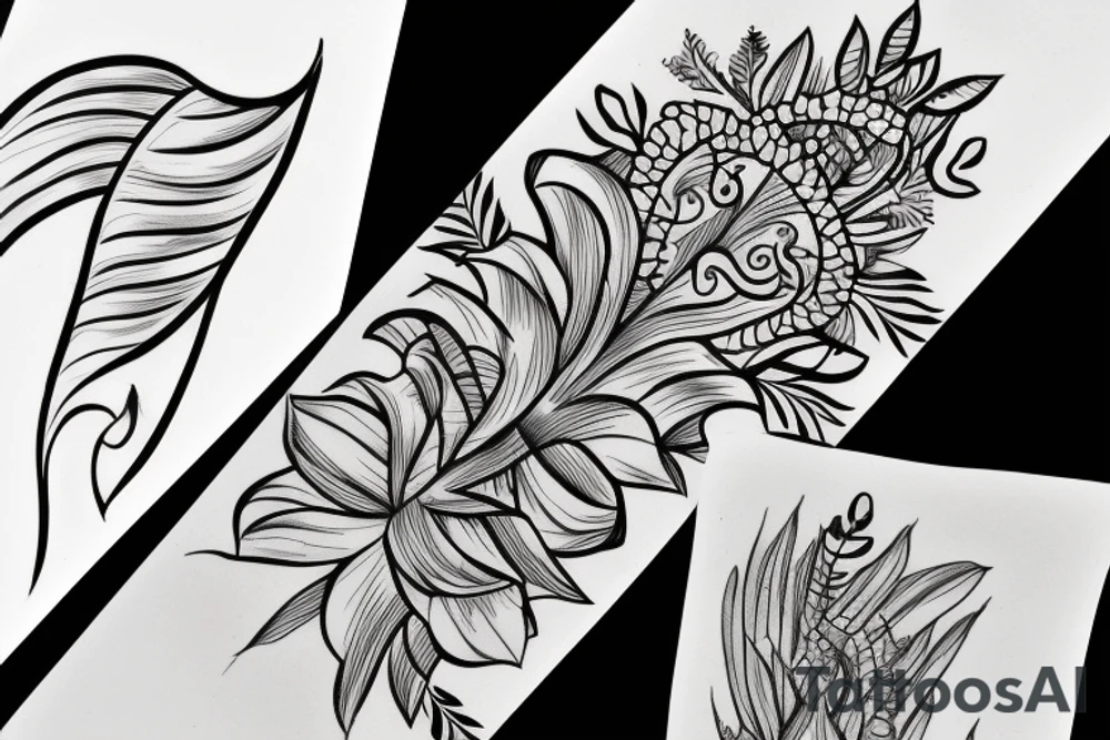 male hand softly holding a white lilly tattoo idea