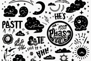 Past she was haunted the future is laced. Train, Clouds, Night sky tattoo idea