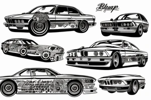 Bmw car tattoo idea