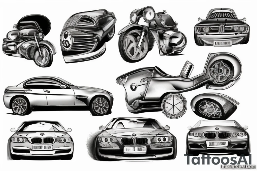 Bmw car tattoo idea