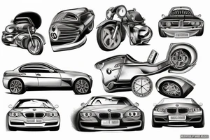 Bmw car tattoo idea