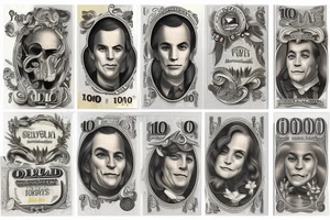 100 dollarbill tattoo idea