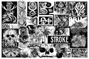 The word TRILL in smoke tattoo idea