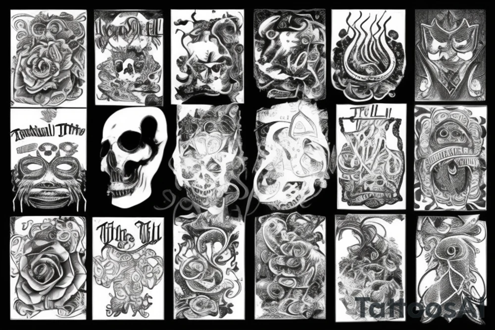 The word TRILL in smoke tattoo idea