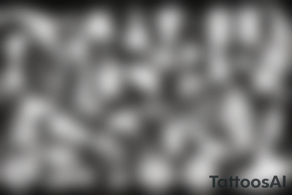 Minimalistyczny, mityczny, kot tattoo idea