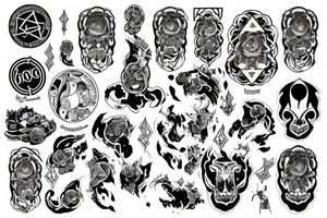 Odyn na jednorożcu tattoo idea