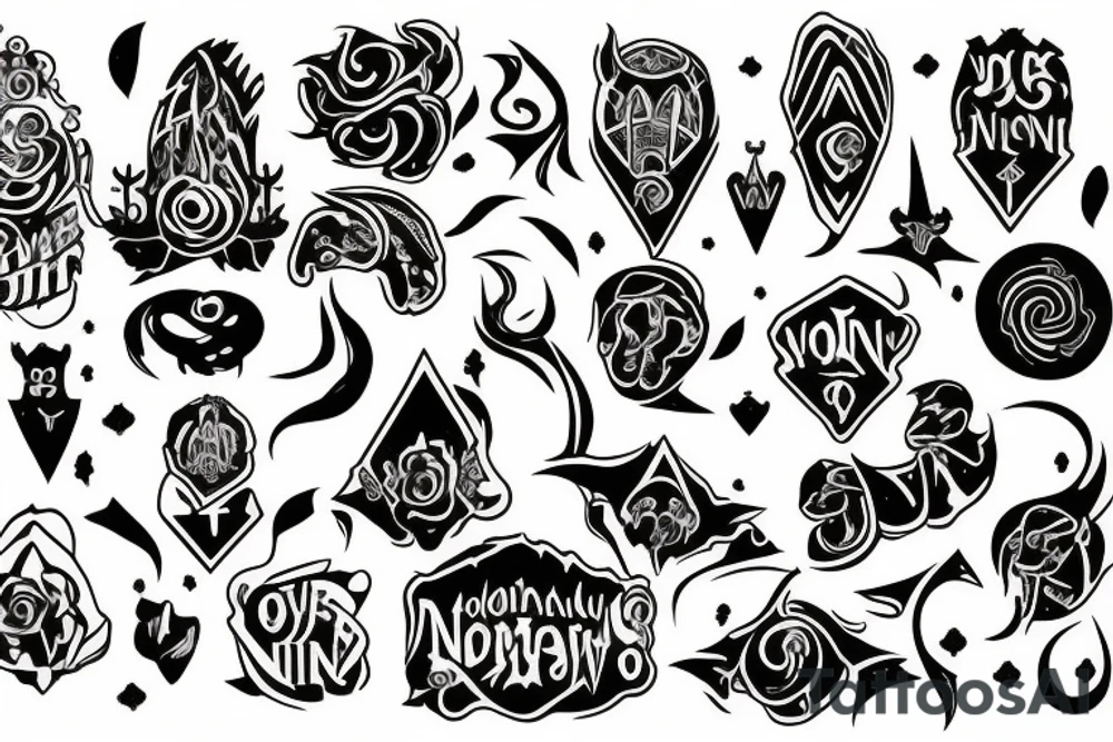 Odyn na jednorożcu tattoo idea