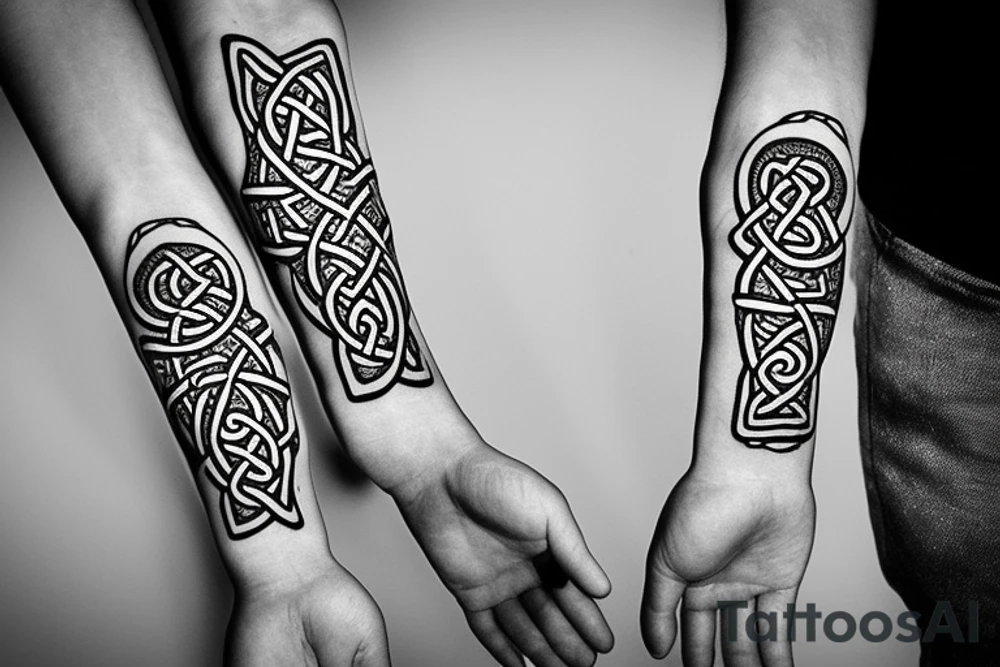 Norse forearm bands with runes
Lord of the rings inspired images
Celtic knotwork tattoo idea