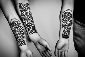 Norse forearm bands with runes
Lord of the rings inspired images
Celtic knotwork tattoo idea