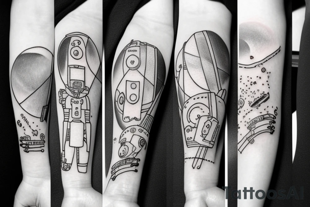 Astronaut tattoo idea
