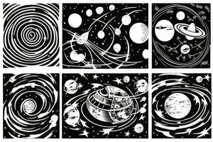 solar system tattoo idea