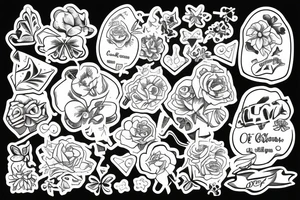 clover lack of luck tattoo idea