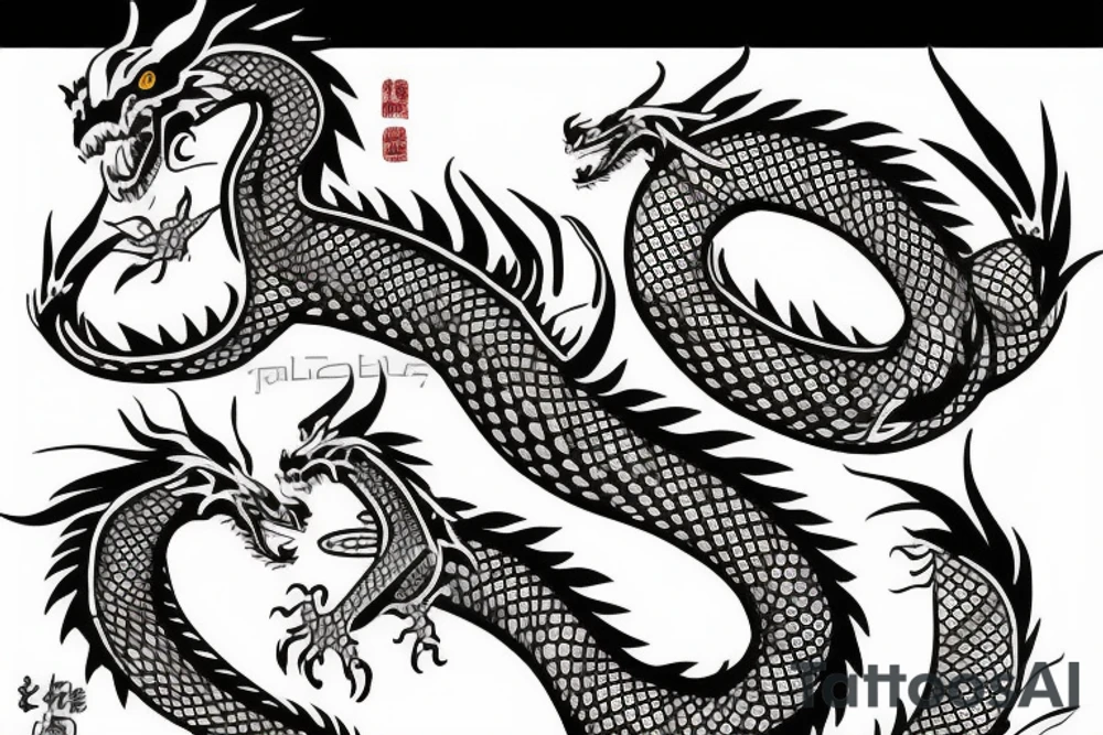 haku dragon tattoo idea