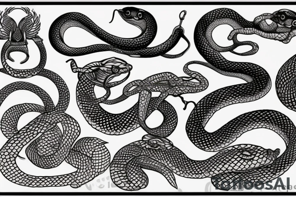 Snake, greece tattoo idea