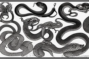 Snake, greece tattoo idea