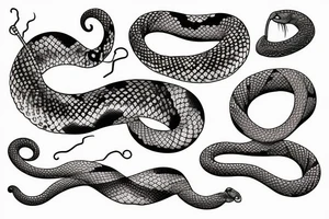 Snake, greece tattoo idea
