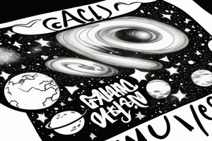 galaxy view from earth on april 12, 2010 tattoo idea