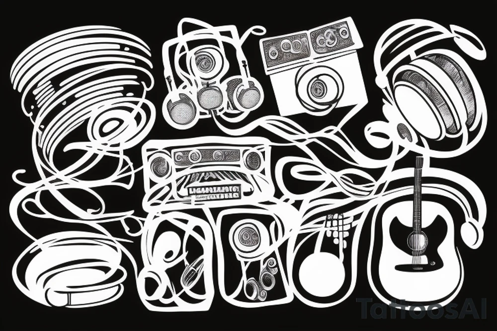 music lover tattoo idea