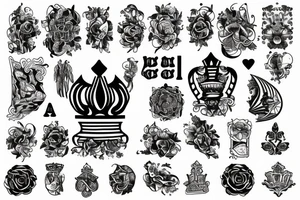 queen of clubs tattoo idea