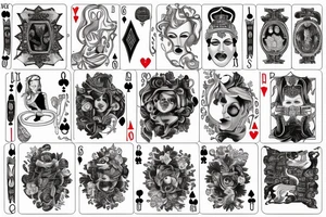 queen of clubs tattoo idea