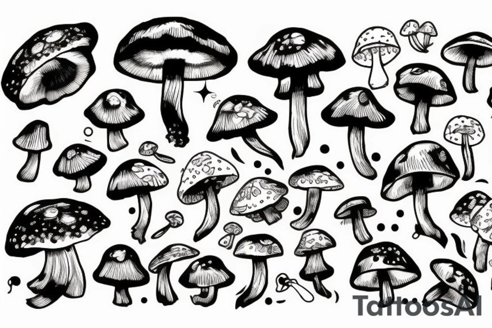 Mushroom GIrl tattoo idea