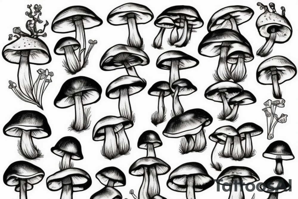 Mushroom GIrl tattoo idea