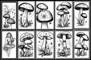 Sexy Mushroom GIrl tattoo idea