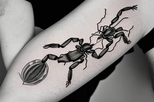 A scorpion on the arm tattoo idea
