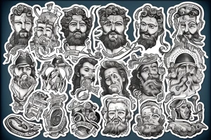 Portrait of marcus aurelius tattoo idea
