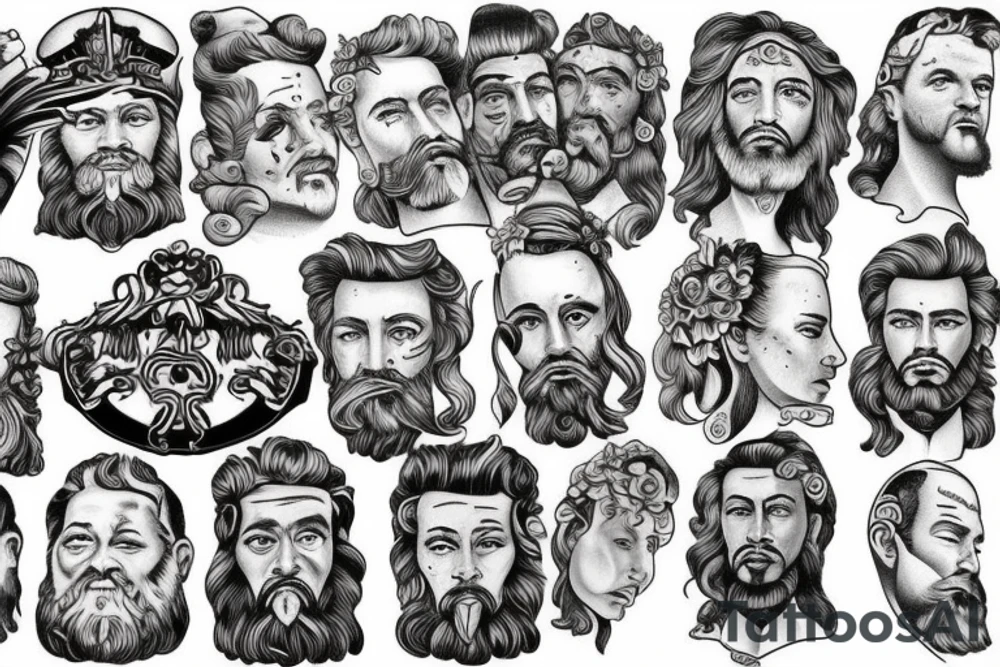 Portrait of marcus aurelius tattoo idea