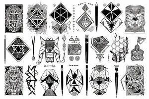 Znak zodiaku koziorożec tattoo idea