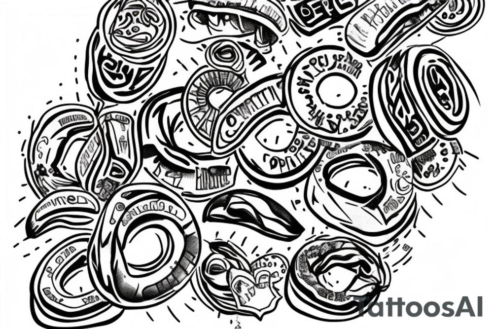 a lox bagel tattoo idea