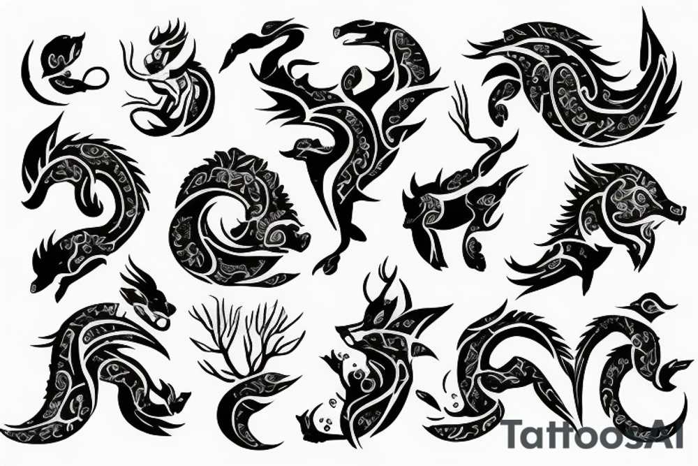 Zodiac sing capricon tattoo idea